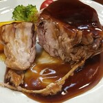 キッチン ブルー グローブ - 結構しっかり食い込んでいます