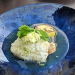 佐々木 - 揚げ鱧と賀茂茄子と焼麩の生姜餡