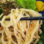 ケラン - 冷し中華の自家製平打ち多加水中太縮れ麺(R5.7.11撮影)