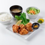 Deep-fried young chicken set meal