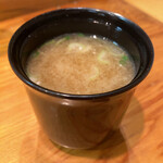 Edomae Zushi Tsukasa - お椀(シジミの味噌汁)