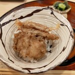 天白 - 鱧＆白エビ、小さいけど贅沢な天丼。