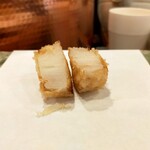 天白 - 新蓮根、多分この厚さが良いんでしょう。