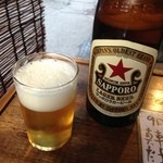 「サッポロラガー中瓶」500円