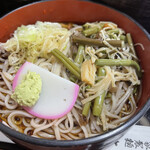 大村庵 - 天丼セットの山菜そば