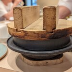 鮨みやもと - 南部鉄器の羽釜