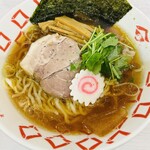 煮干しらーめん 玉五郎  阪急三番街店 - 冷やし煮干しらーめん並。