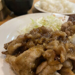 キッチンまつむら - ⭐️ メンチカツ&生姜焼き定食¥850
　※ご飯、味噌汁付