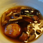 蕎麦ひら井 - 里芋揚げ出し木の子あん600円