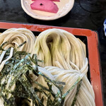 由屋 - つゆにつけずに抹茶塩だけで食べても美味しいです。