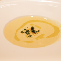LE PORTIER Par Aux Delices de dodine Toranomon - 本日のランチ 1300円 のとうもろこしのポタージュ