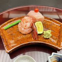 日本料理 銭屋 - 海老と白身（忘れました）