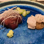 Cuisine SHINGO - メジマグロ　鱧の焼き霜
