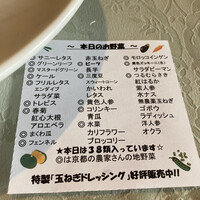 京都イタリアン 欧食屋 Kappa - サラダに使用しているお野菜
