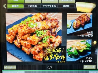 h Yakitori Nikushin - メニュー