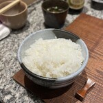 とんかつ 大希 - 羽釜で炊き立てご飯