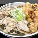 肉そば 藤七 - 肉そば並 ＋ トッピング(ゲソ天)