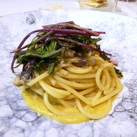 Restaurant MyS - 氷見魚のほぐし身　赤玉ねぎ　クラムチャウダーのソース