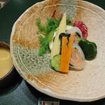 まつや 千千 - 桜鱒鳴門巻き