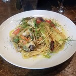 イルピアット - 鮎と水ナスのフレッシュトマトソースパスタ ～ディルの香り～