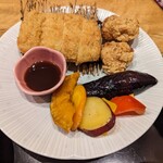 会席料理 かど36 - ミルフィーユカツがメインの皿