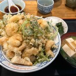 そば処 笹や - 料理写真:かき揚げ天丼