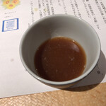 汐見 - 蕎麥湯でつゆを割る。