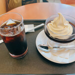 カフェ ベローチェ - アイスコーヒーレギュラー280円、コーヒーゼリー370円