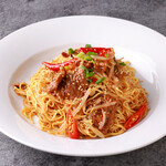 Beef spicy noodles without soup