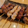 Ichinoza Yuurakuchou Kushisakaba - 砂肝（塩、1本128円）、鶏もも（塩、1本99円）、豚タン（塩、1本128円）