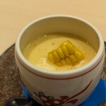鮨みやもと - 茶碗蒸し　長芋、とうもろこし