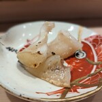 鮨みやもと - つぶ貝　ヒモの部分