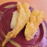 スシロー - きすの天ぷらにぎり（１９０円）２０２３年７月