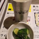 Shiroishirojiura wagaojunia nijihiko - 通しとビール