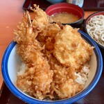 Tenya - たれづけ大江戸天丼＋海老天＋とり天。