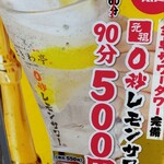 0秒レモンサワー 仙台ホルモン焼肉酒場 ときわ亭 - 