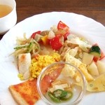 Piattokampani - 10種ほどあった前菜とスープ