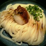 うどん棒 - 生醤油うどん（醤油をかけてみました）