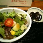 うどん棒 - サラダ＋しょうゆ豆