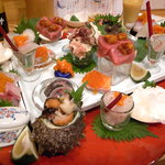 刺身の盛り合わせ