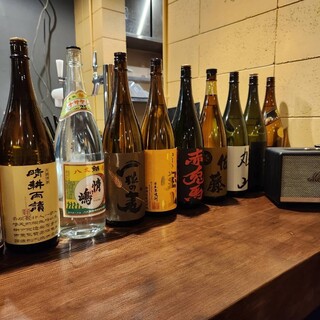 Irresistible for sake lovers! We have a large selection of sake from all over the country