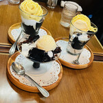 みずさわ珈琲店 - みなさんがオーダーなさったスイーツ！写真だけ撮らせていただきました。