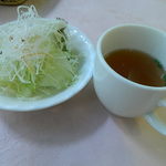 オーベルジュ・ド・ニレーヌ - 日本橋美人ランチのサラダとスープ