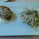 カニクリームコロッケ、牛蒡サラダ
