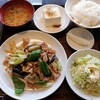 中華銘菜 餃子菜館 - この日の日替わり定食…ナスの辛し炒め…お肉たっぷり入ってました♪