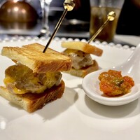 鉄板焼き あさひ - デニッシュバーガーと自家製ピクルス