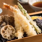 Tempura Anago Kabayaki Sukeroku Sakaba - 天ぷら盛り合わせ