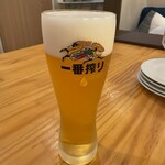 Vege BeeF - 生ビールで乾杯！