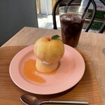 ダカフェ - ぷ桃＆アイスコーヒー