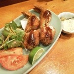 隠れ家Dinning　味杜 - エビとアスパラのベーコン巻き